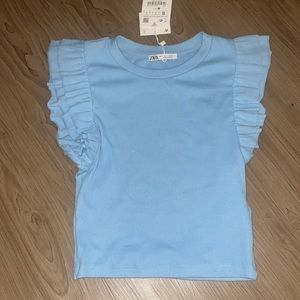 Blue Zara blouse